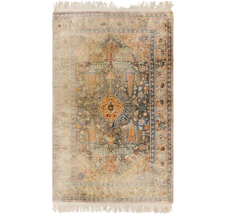 3' 9 x 6' 5 Hereke Oriental Rug
