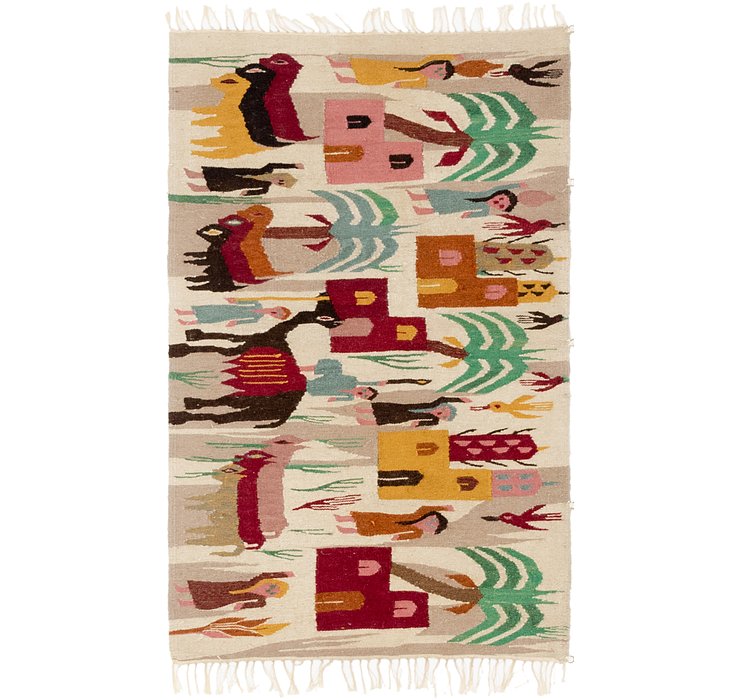 2' 9 x 4' 7 Kilim Fars Rug