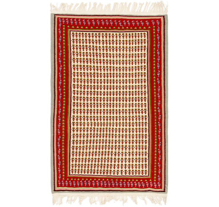 3' 6 x 5' 8 Kilim Fars Rug