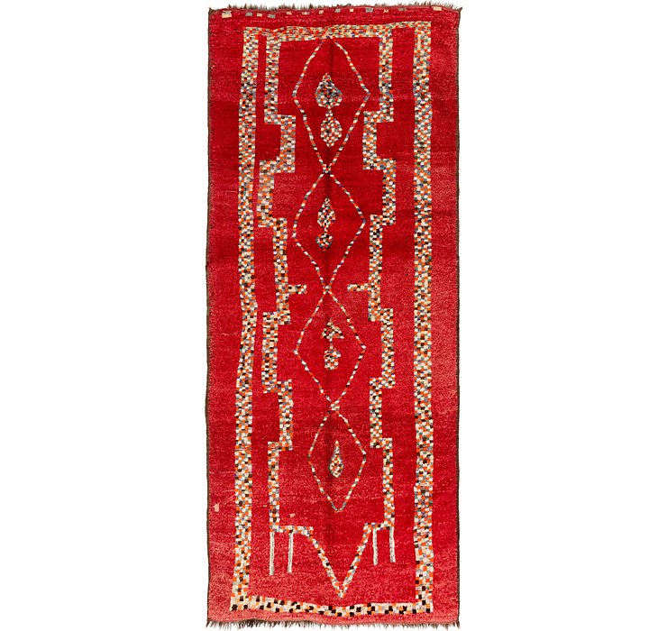 5' 4 x 13' 2 Moroccan Runner Rug
