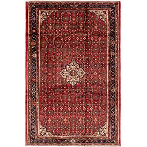 6' 7 x 10' Hossainabad Persian Rug
