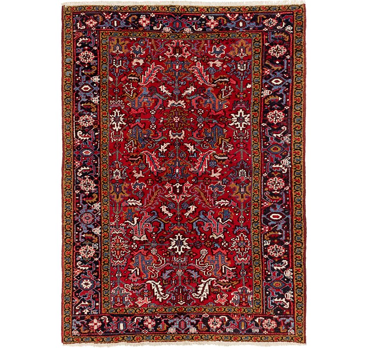 5' 8 x 8' Heriz Persian Rug