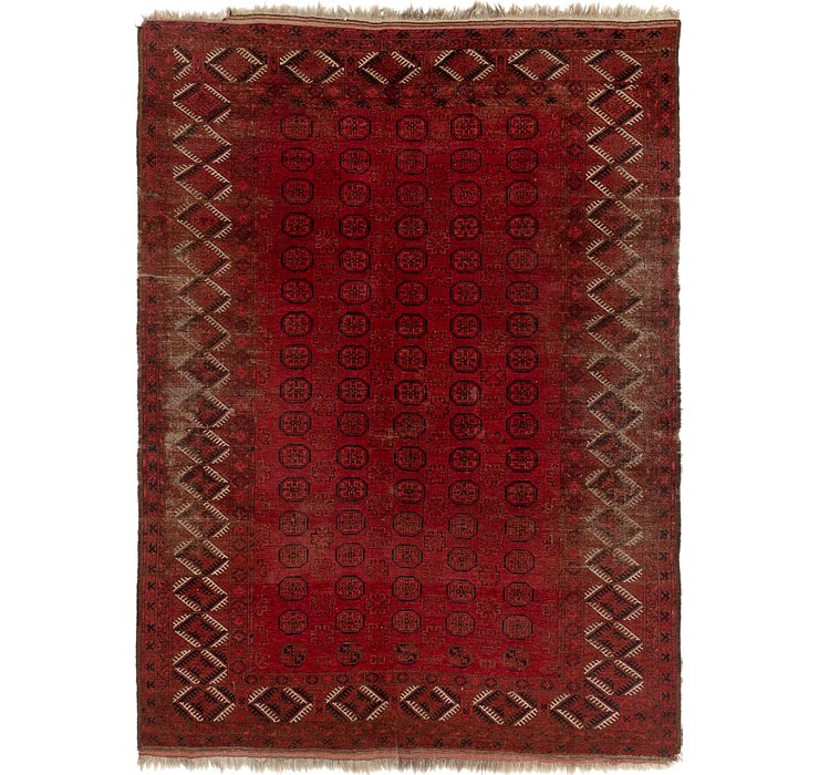 7' 7 x 10' 4 Afghan Akhche Rug