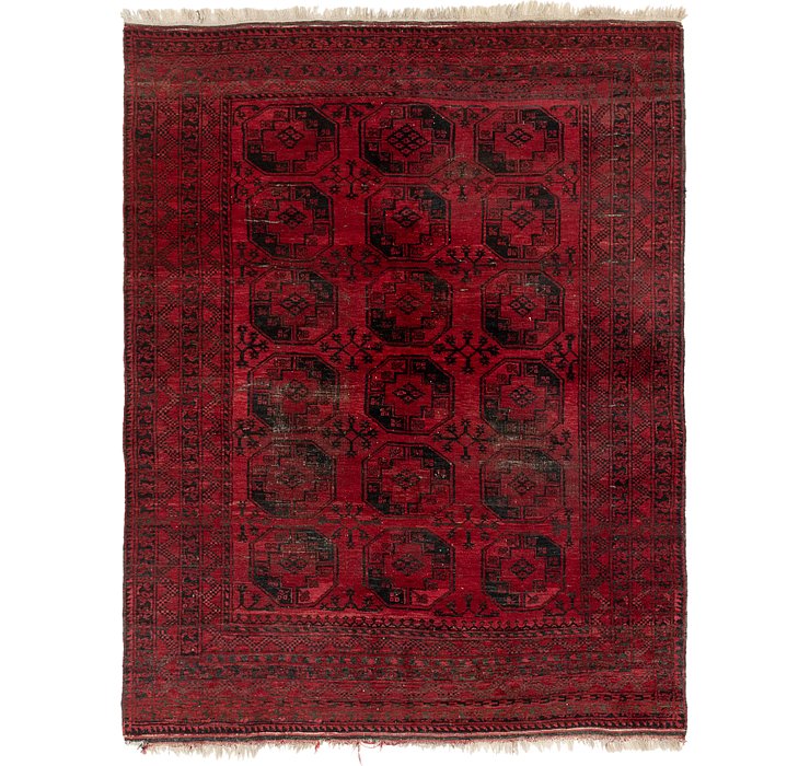 8' x 10' 8 Afghan Akhche Rug