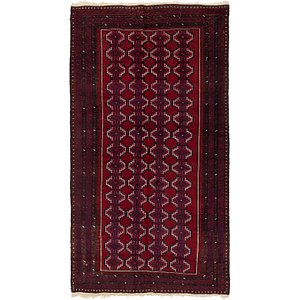 5' x 8' 10 Balouch Persian Rug