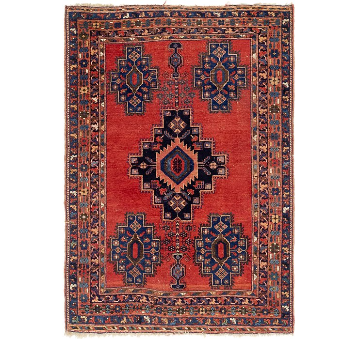 4' 7 x 6' 6 Shiraz Persian Rug