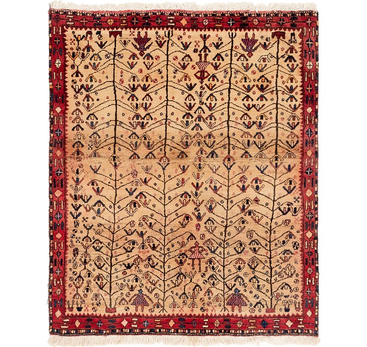 4' 3 x 5' Shiraz Persian Rug