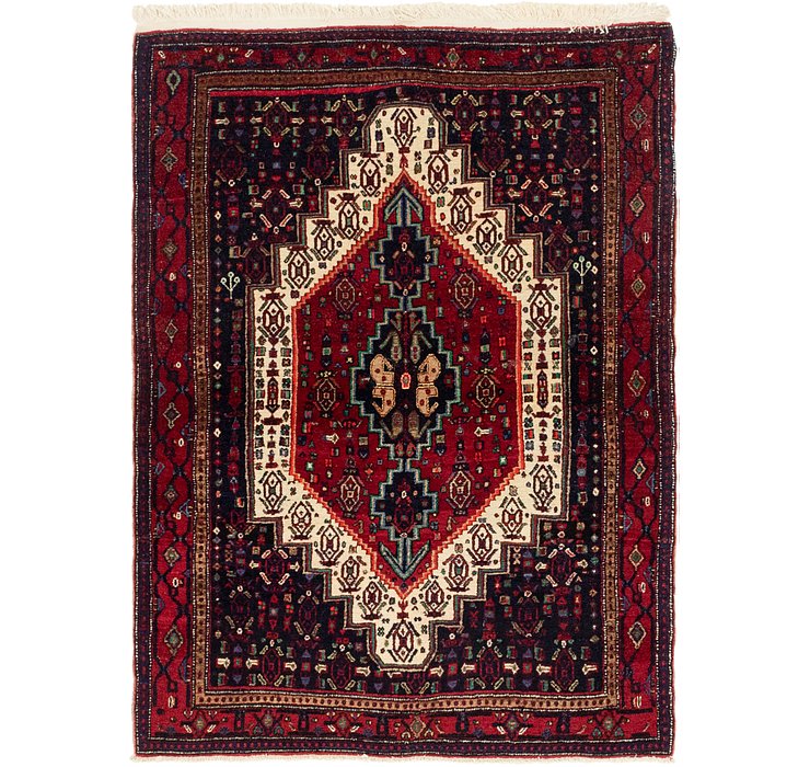 4' x 5' 4 Senneh Persian Rug