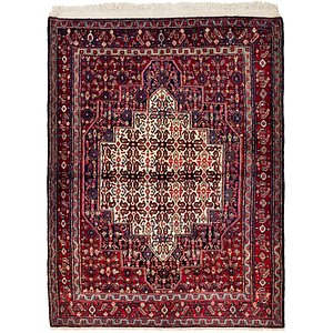 4' x 5' 3 Senneh Persian Rug