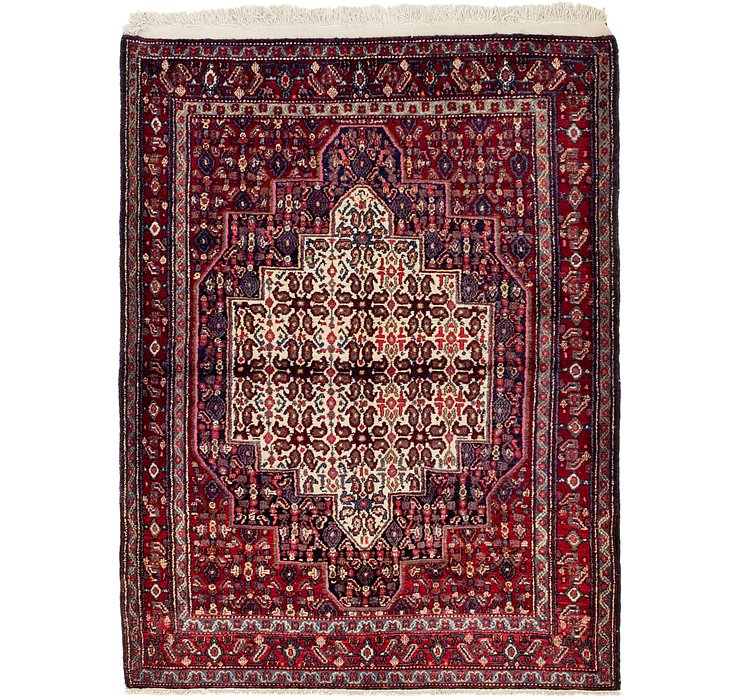 4' x 5' 3 Senneh Persian Rug