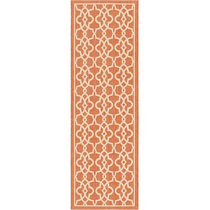 Unique Loom 2' 8 x 8' 2 Outdoor Trellis Runner ...