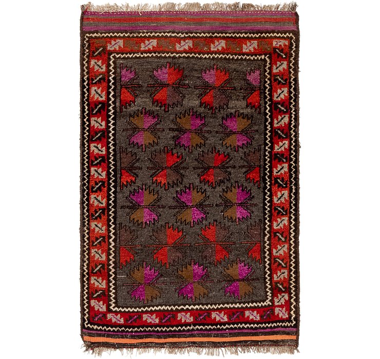 3' 9 x 6' Balouch Persian Rug