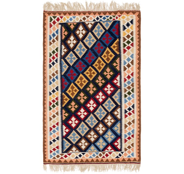 4' 2 x 6' 7 Kilim Fars Persian Rug