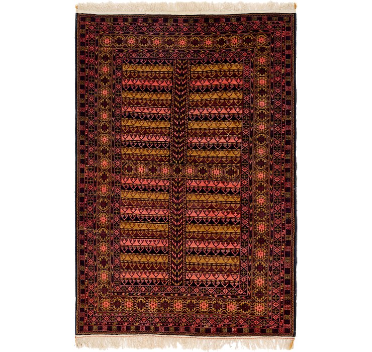 4' x 6' 5 Balouch Persian Rug