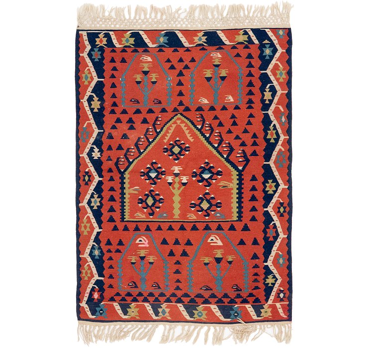 3' 7 x 5' 4 Kilim Fars Rug