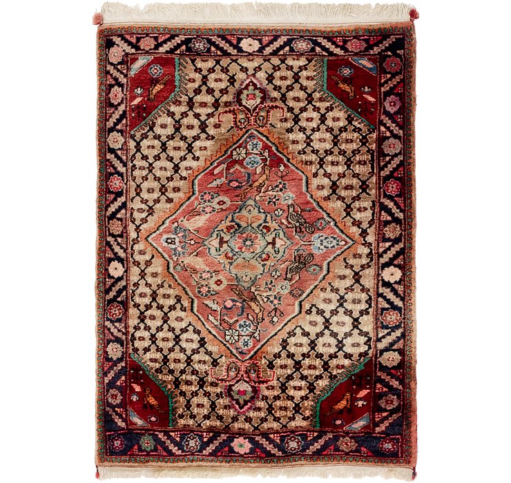 3' 4 x 4' 9 Koliaei Persian Rug