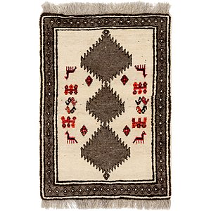 3' 5 x 5' 2 Shiraz-Gabbeh Persian Rug