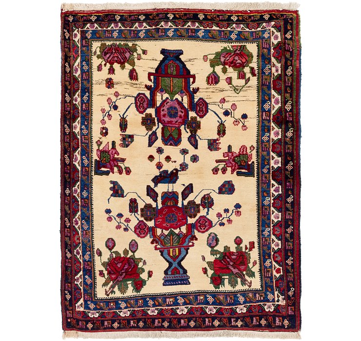 4' x 5' 9 Hamedan Persian Rug