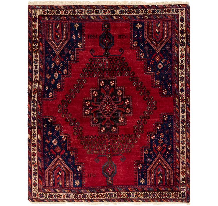 5' 3 x 6' 10 Ghashghaei Persian Rug