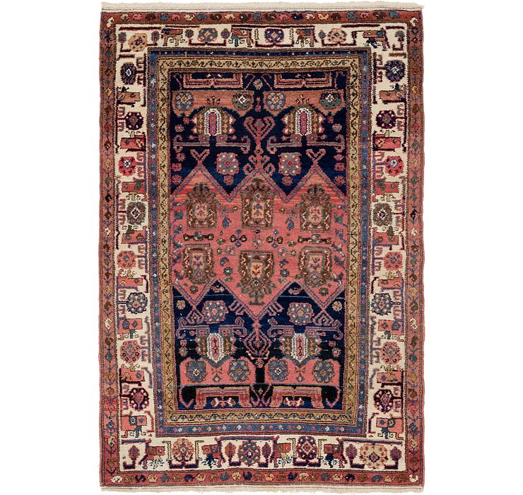 4' 3 x 6' 5 Hamedan Persian Rug