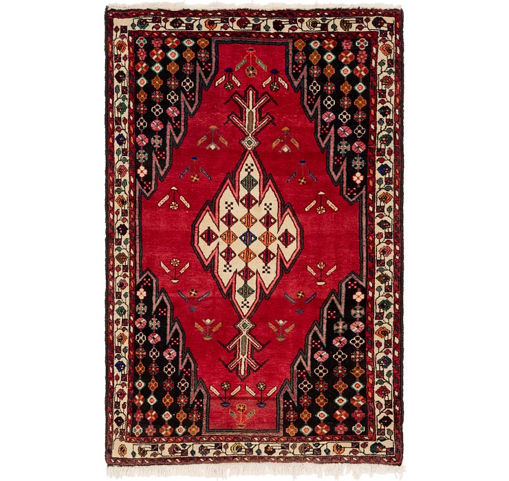 4' 6 x 6' 9 Mazlaghan Persian Rug
