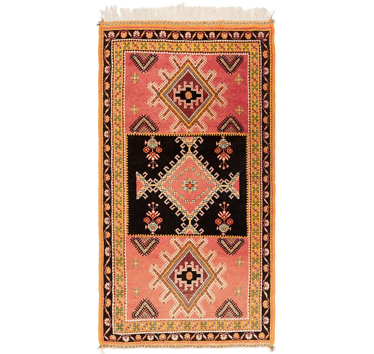3' 5 x 6' 8 Moroccan Runner Rug