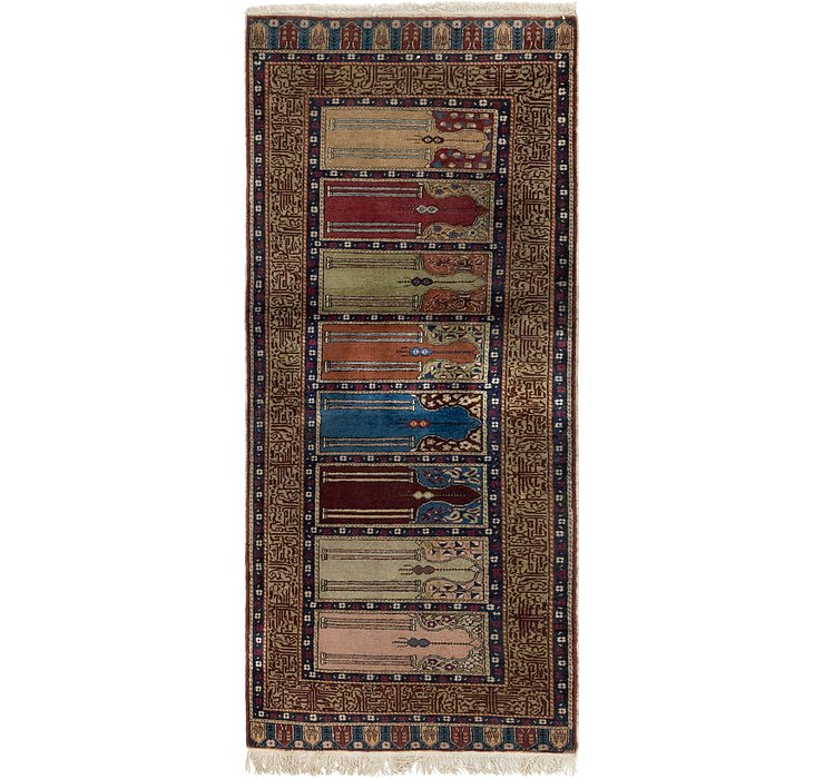 3' x 7' Hereke Runner Rug