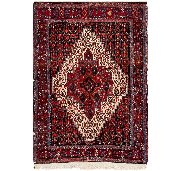 3' 10 x 5' 5 Senneh Persian Rug