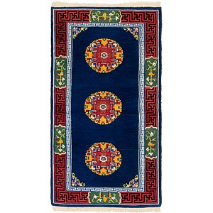 3' x 6' Antique Finish Runner Rug