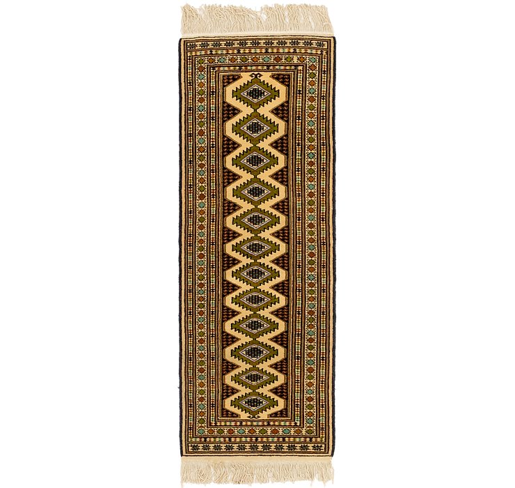 1' 10 x 5' 5 Bukhara Oriental Runner...