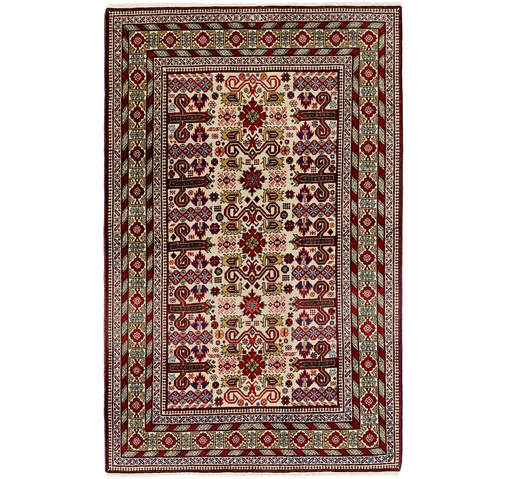 4' 4 x 6' 10 Shirvan Persian Rug