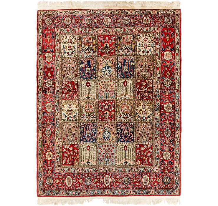 4' 8 x 6' 7 Qom Persian Rug