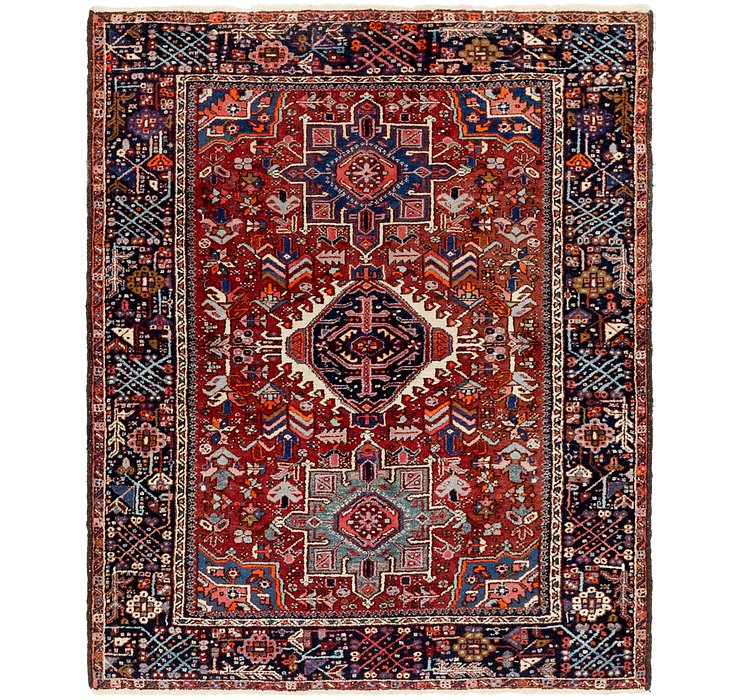 5' x 6' Gharajeh Persian Rug