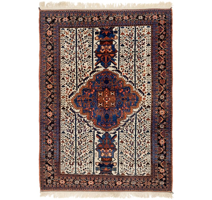 4' x 5' 10 Varamin Persian Rug