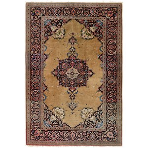 4' 4 x 6' 9 Kashan Persian Rug