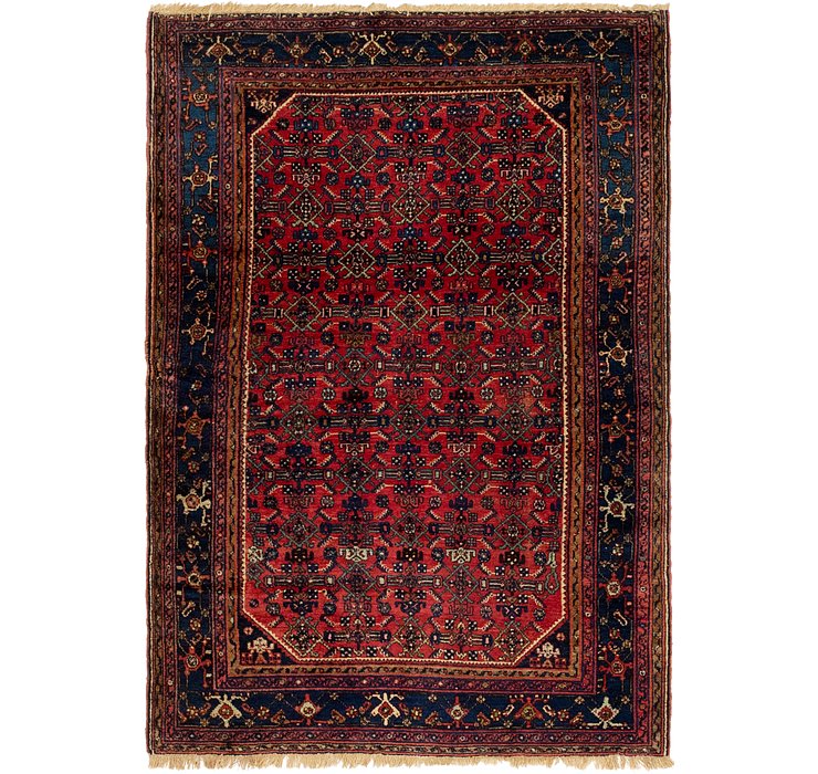 4' 5 x 6' 4 Hossainabad Persian Rug