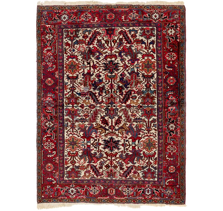 6' x 8' Heriz Persian Rug