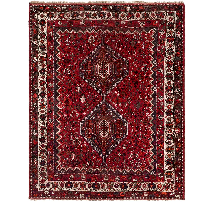 5' 7 x 7' Ghashghaei Persian Rug