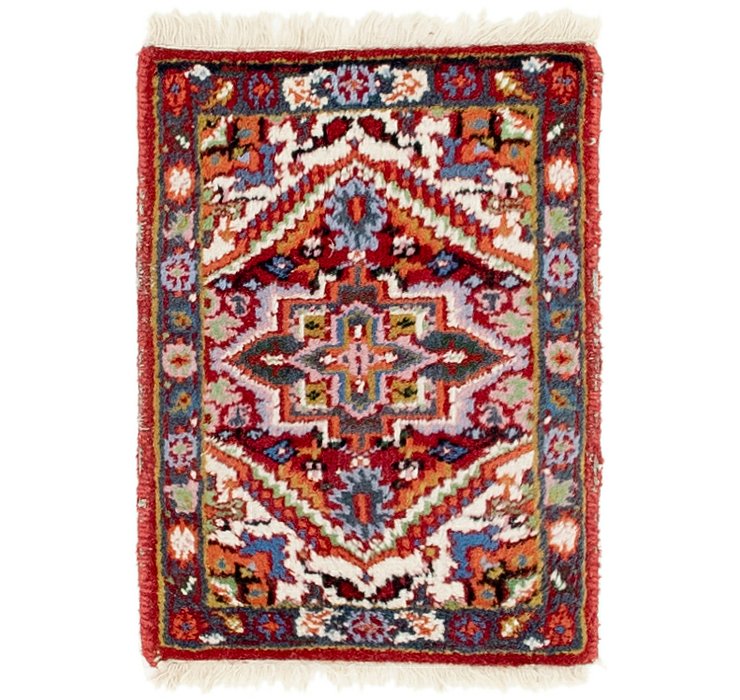 HandKnotted 1' 5 x 2' Heriz Rug