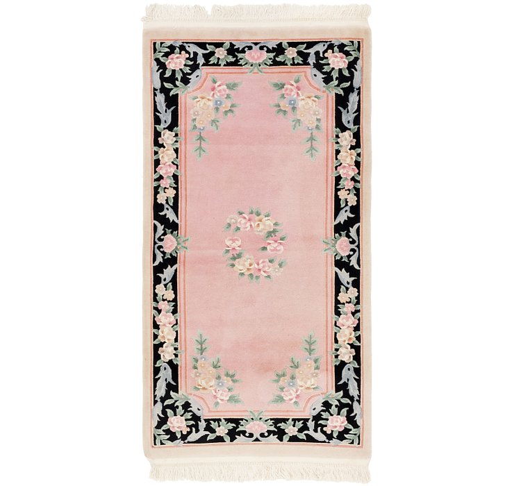 3' x 6' 4 Carved Pekin Runner Rug