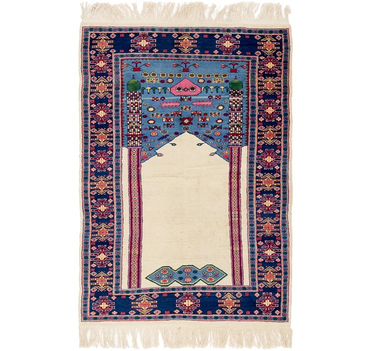 4' x 5' 10 Lahour Oriental Rug