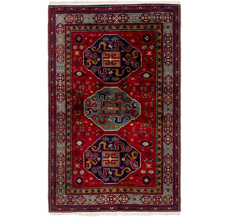 4' x 6' 5 Kazak Oriental Rug