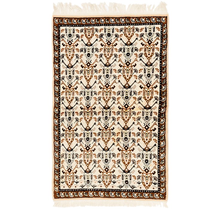 3' 6 x 6' Moroccan Runner Rug