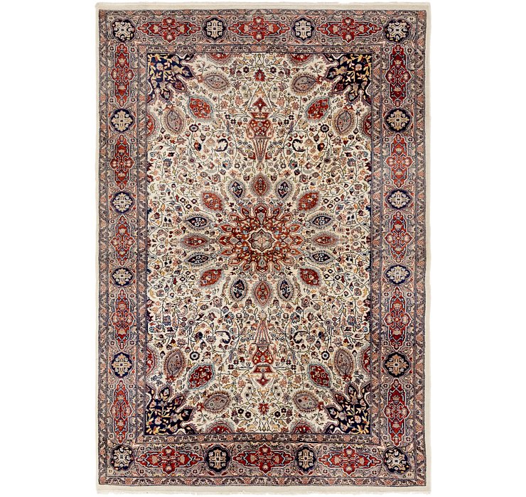 4' 2 x 6' 2 Tabriz Oriental Rug