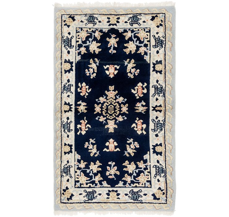 3' 2 x 5' 5 Carved Pekin Rug