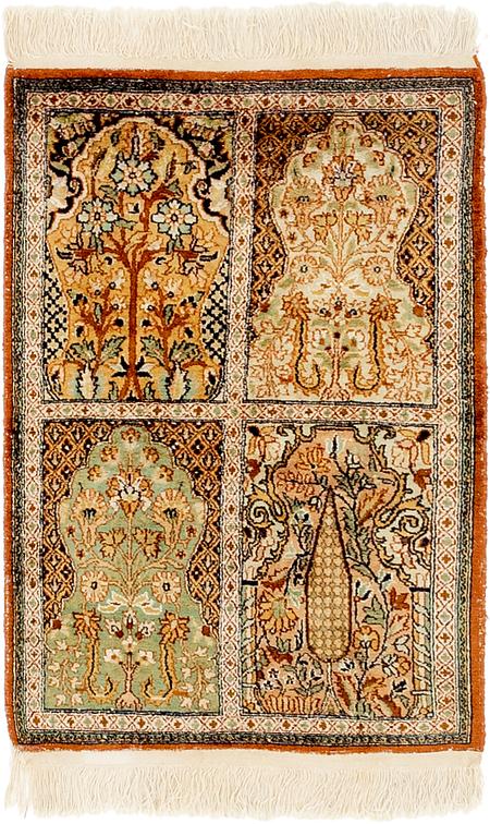 Light Brown 2 X 3 Kashmir Oriental Rug Rugs Erugs Main Image Of Rug
