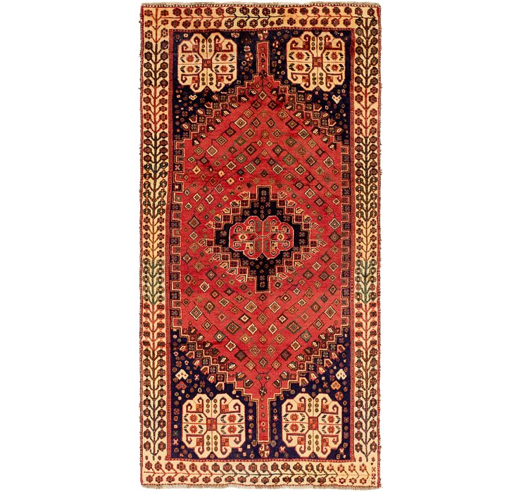 4' x 8' 2 Ghashghaei Persian Runn...