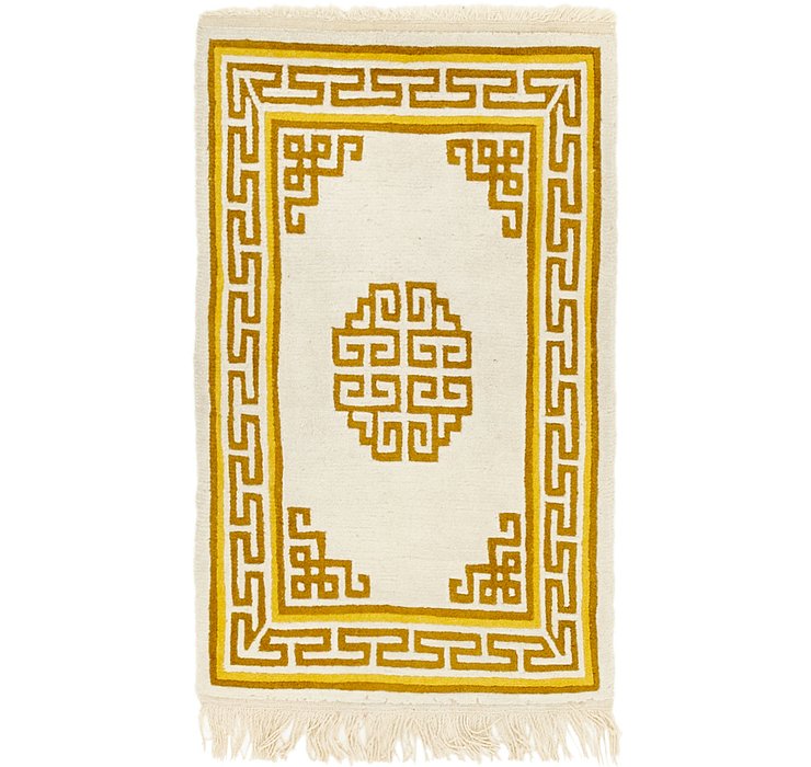 2' x 3' 2 Carved Pekin Rug