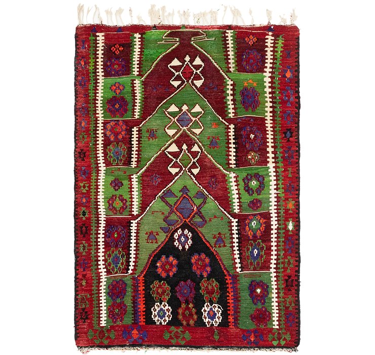 3' x 4' 6 Kilim Fars Rug