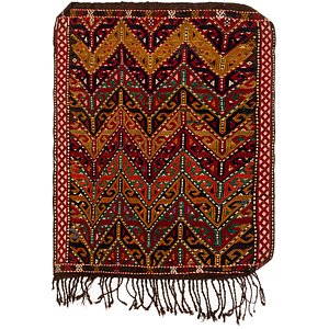 HandKnotted 3' x 3' 10 Kilim Fars Persian Rug